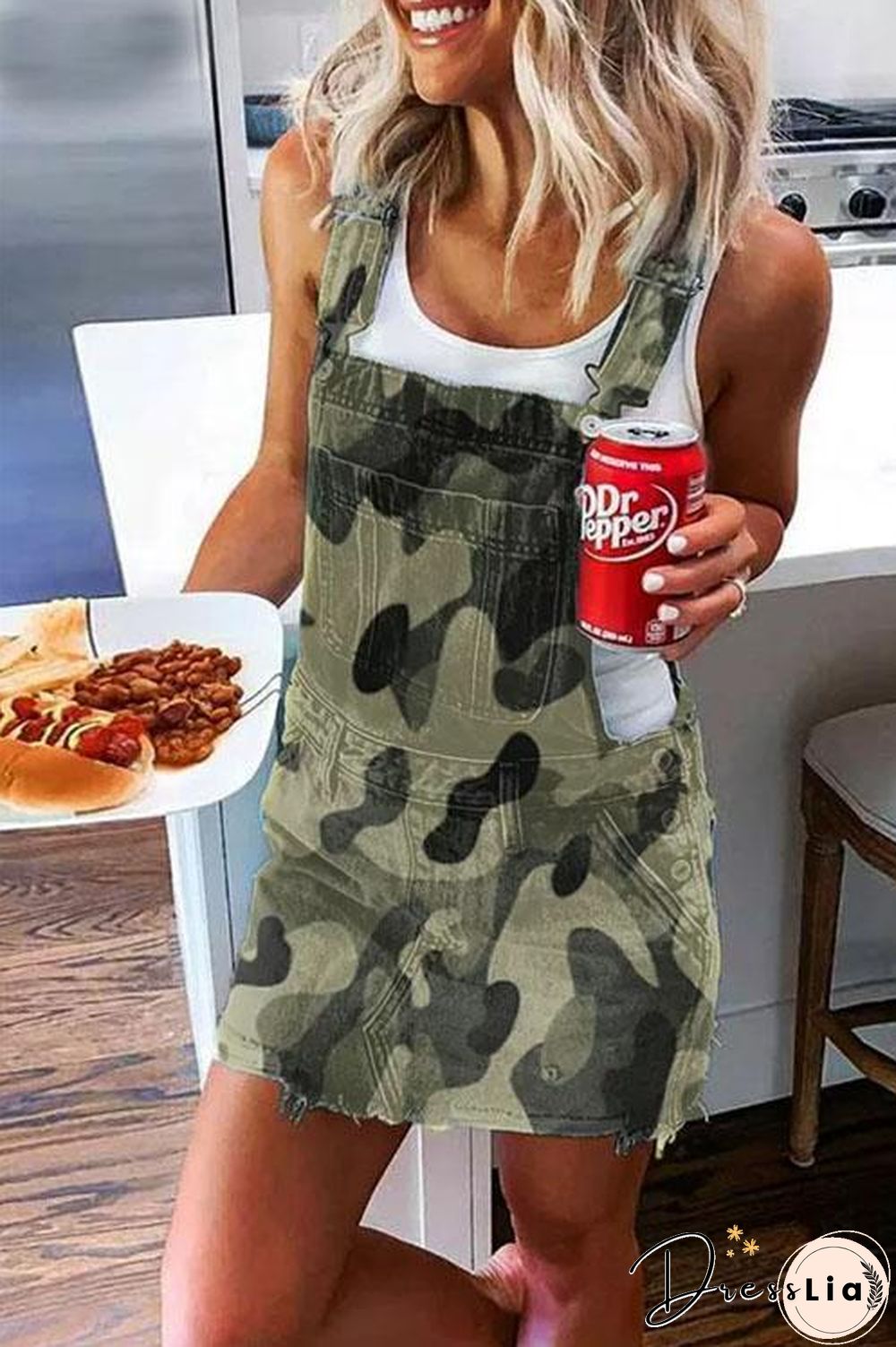 Cool Overall Denim Dress