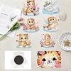 (US Local)6Pcs Acrylic  Cloud Cats Diamond Painting Fridge Magnet for Fridge
