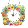 DIY Fruit Diamond Clock Art Pendant Home Wall Decoration Crafts