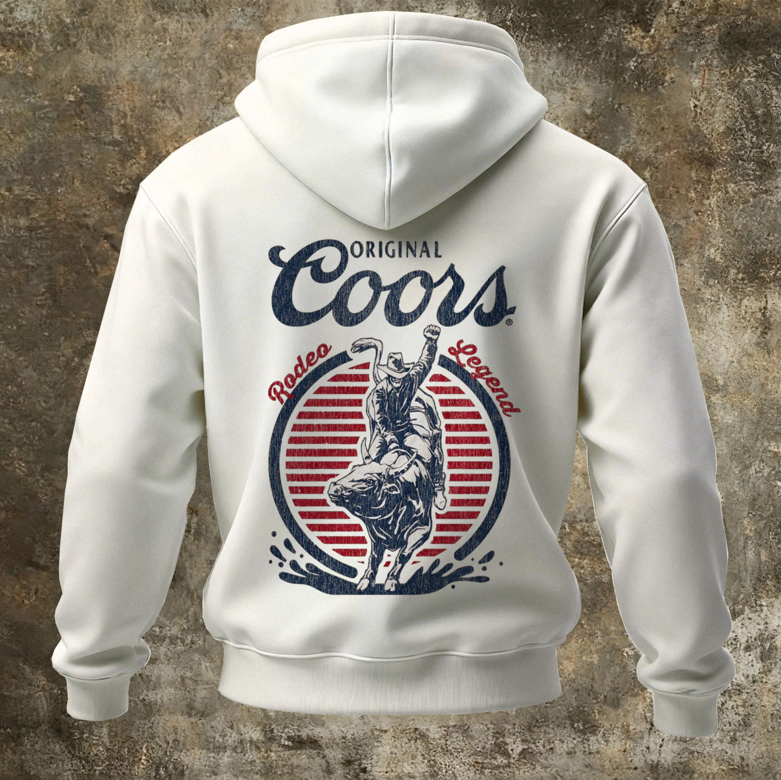 Classic Western-Inspired Cowboy Print Hoodie
