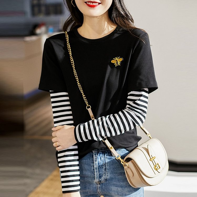Black Long Sleeve Shift Shirts & Tops