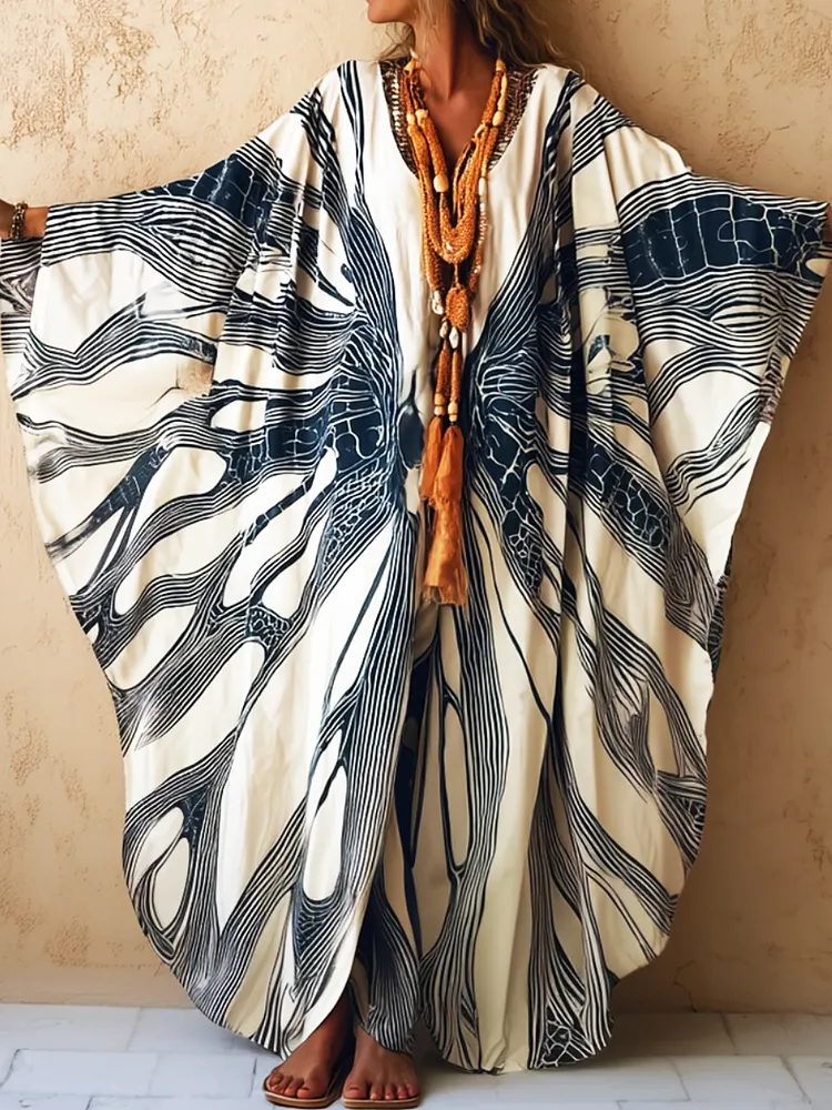 ROUND NECK KAFTAN WINGS TO FLY