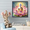 Lotus Buddha - Rundbohrer Diamantmalerei - 50*50cm