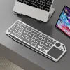 2-in-1 Bluetooth Wireless Keyboard and Mouse, Bluetooth + 2.4G Dual-Mode, 7-Color Backlight, Connects to 3 Devices Simultaneously, Compatible with Desktops, Laptops, HTPCs, Tablets, Smart TVs, Windows, Mac, and Android