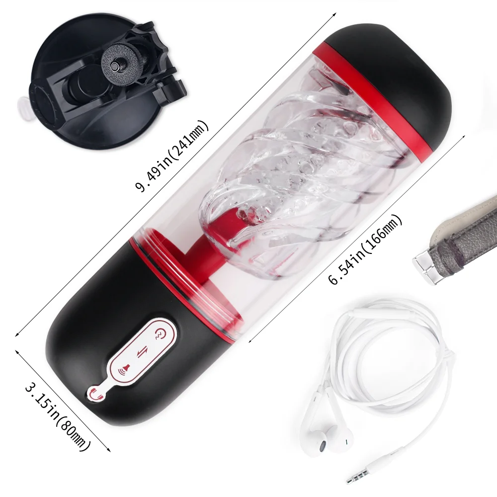 Shd-s205 Vivek Handefree Real Voice Sucking Vibrating Masturbation Cup Rosetoy Official