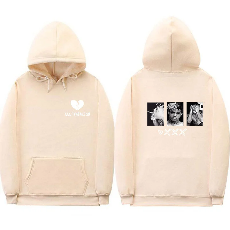 Street style cuff sports hoodie