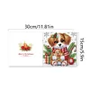12Pcs Winter Weihnachten - 5d DIY Handwerk Grußkarte