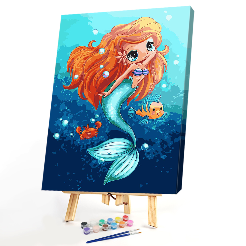 

40*50cm - Paint By Numbers - Mermaid, 501 Original