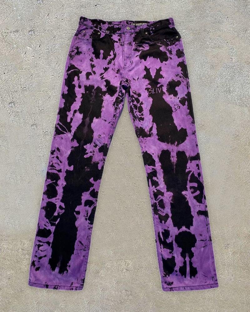 Men's abstract printed trousers-02
