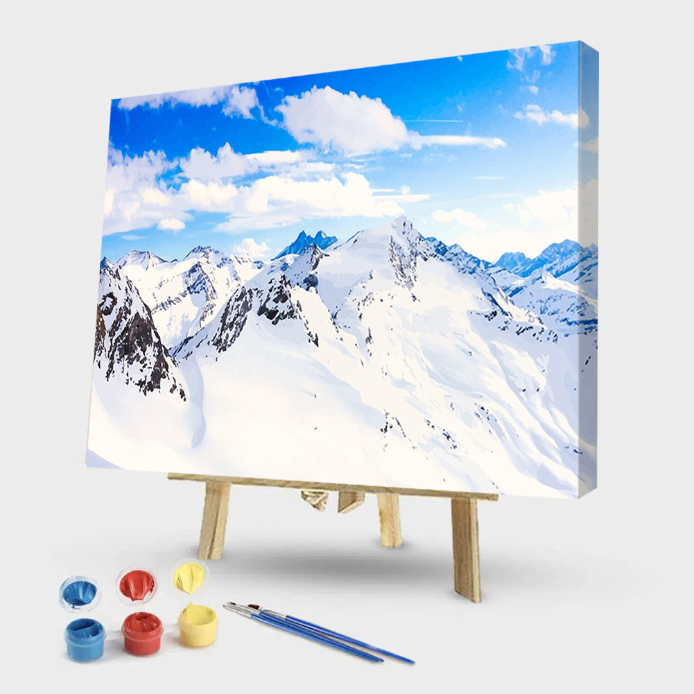 

50*40CM - Paint By Numbers - Snow Mountain, 501 Original