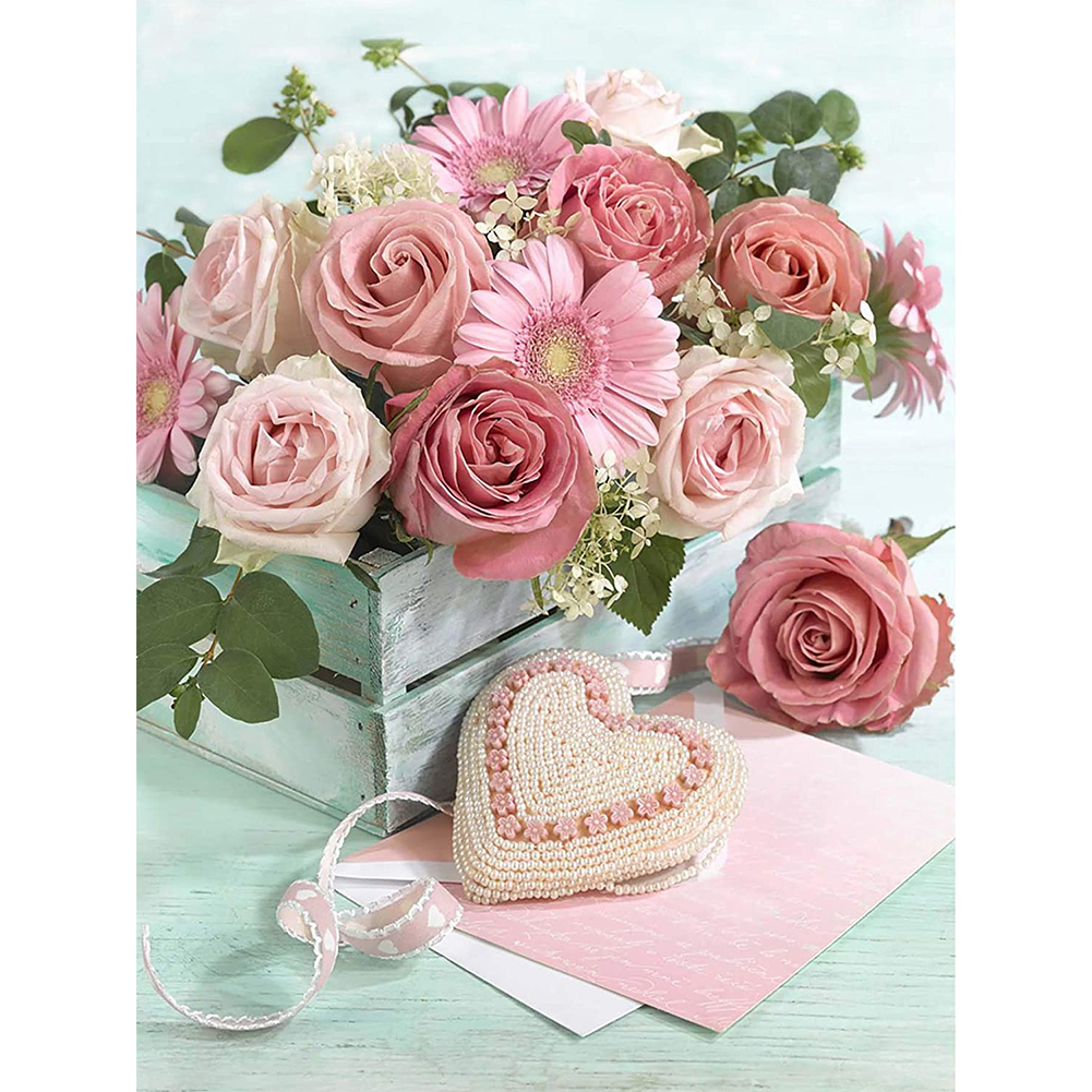 

Table Rose - Round Drill Diamond Painting - 30*40CM, 501 Original