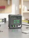 4-Side Digital Angle Finder Magnetic Level Box Electronic Cube Inclinometer Tool