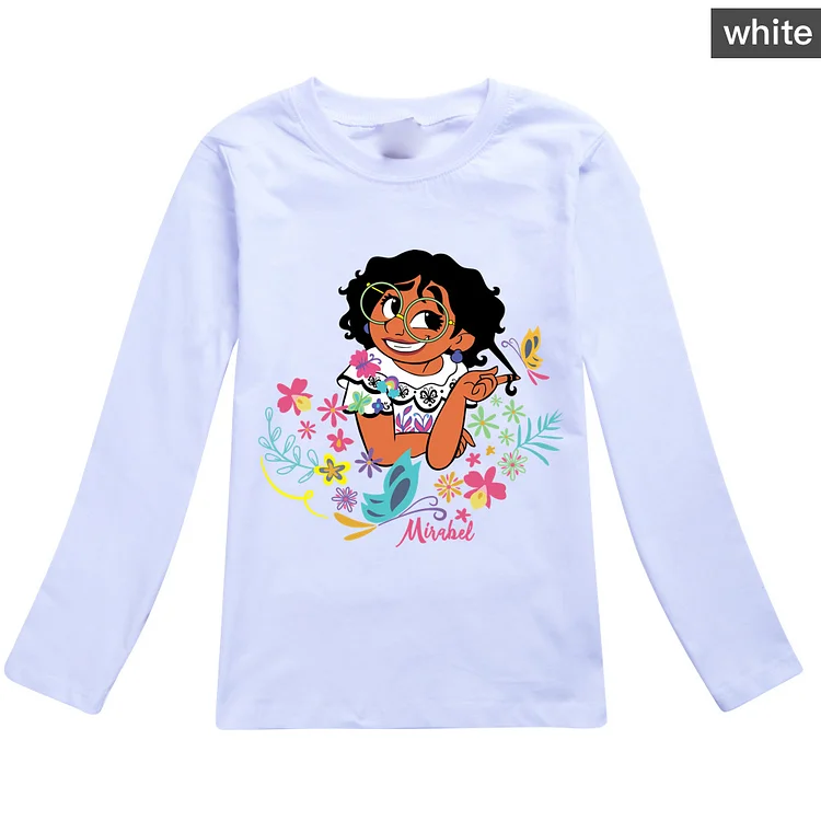 Mayoulove T-Shirt For Child Round Collar Long Sleeves Without Fading Cotton Children’S Birthdays Spring/Fall T-Shirt 1687-Mayoulove