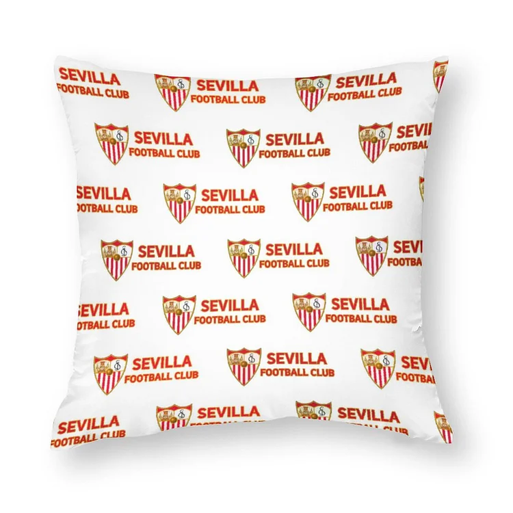 Sevilla FC Dekorative 4er Set Kissenbezüge Kissenhülle Sofakissen Bezug