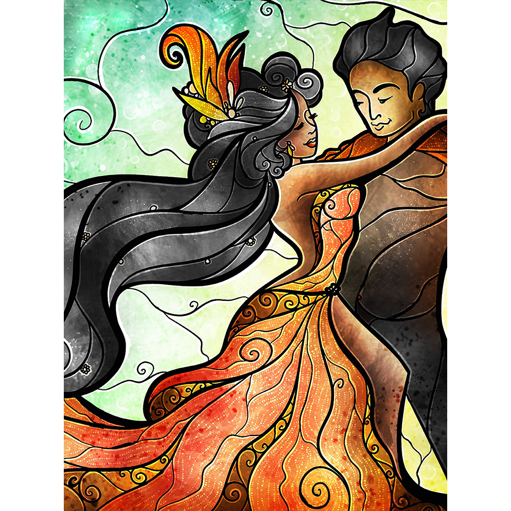 Bailar Comigo 30*40cm(canvas) full round drill diamond painting