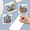 6pcs DIY Schmetterling Diamant Kunst Grußkarten für Festivals und Feiern