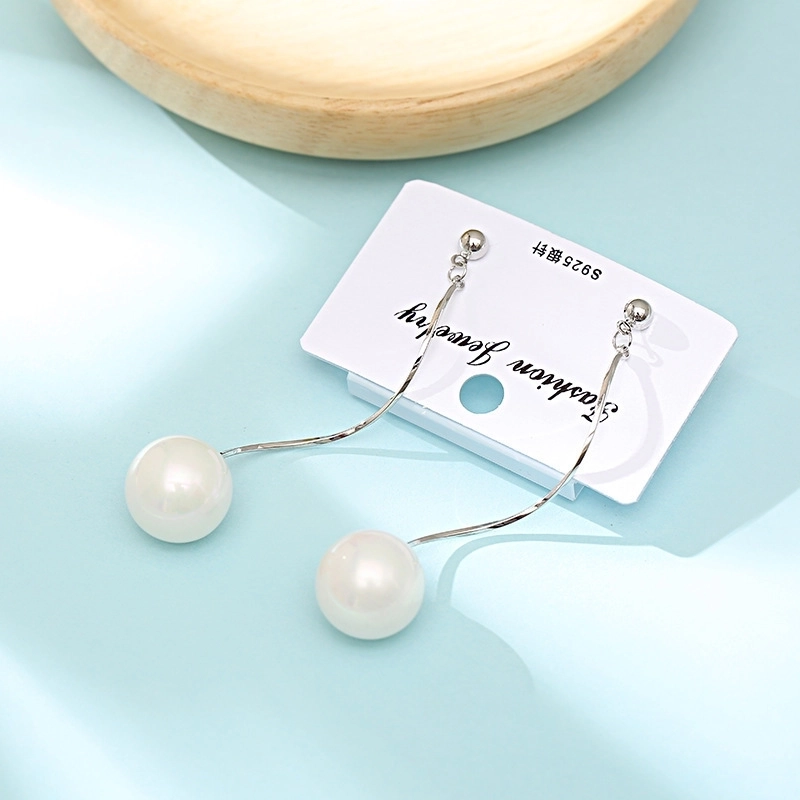 1 Pair Minimalist Classic Style Round Beaded Imitation Pearl Earrings Ear Studs