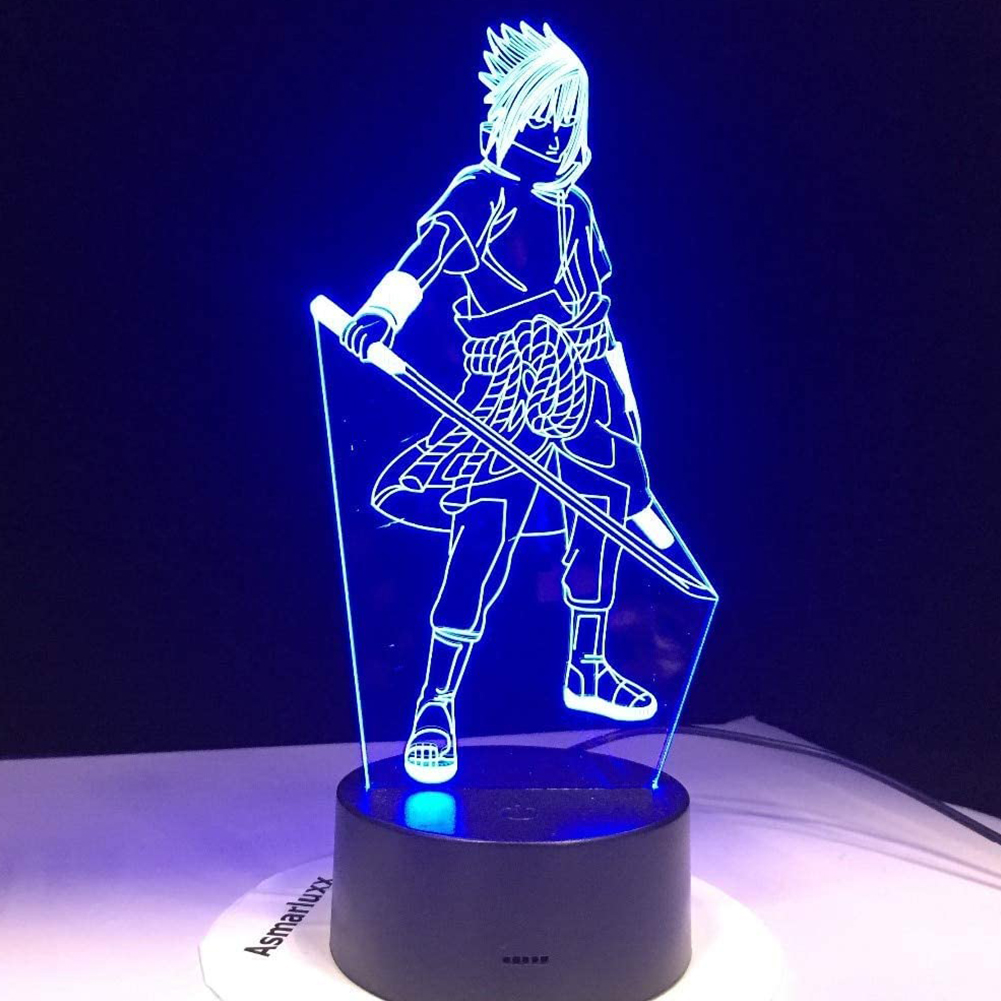 

3D Acrylic Color Night Light Bedroom Lamp with Black Base Touch Control, 501 Original