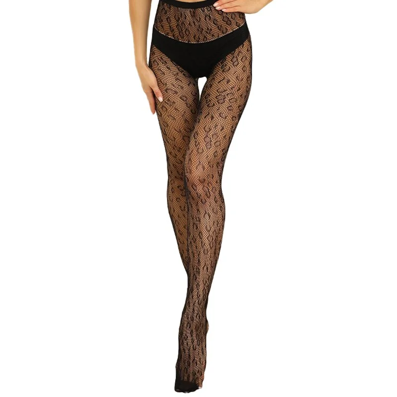 1 Pcs Sexy Stay Up Thigh High Tights Fishnet Mesh printed Punk with tattoo Stretch black gothic Pantyhose For Women ladies