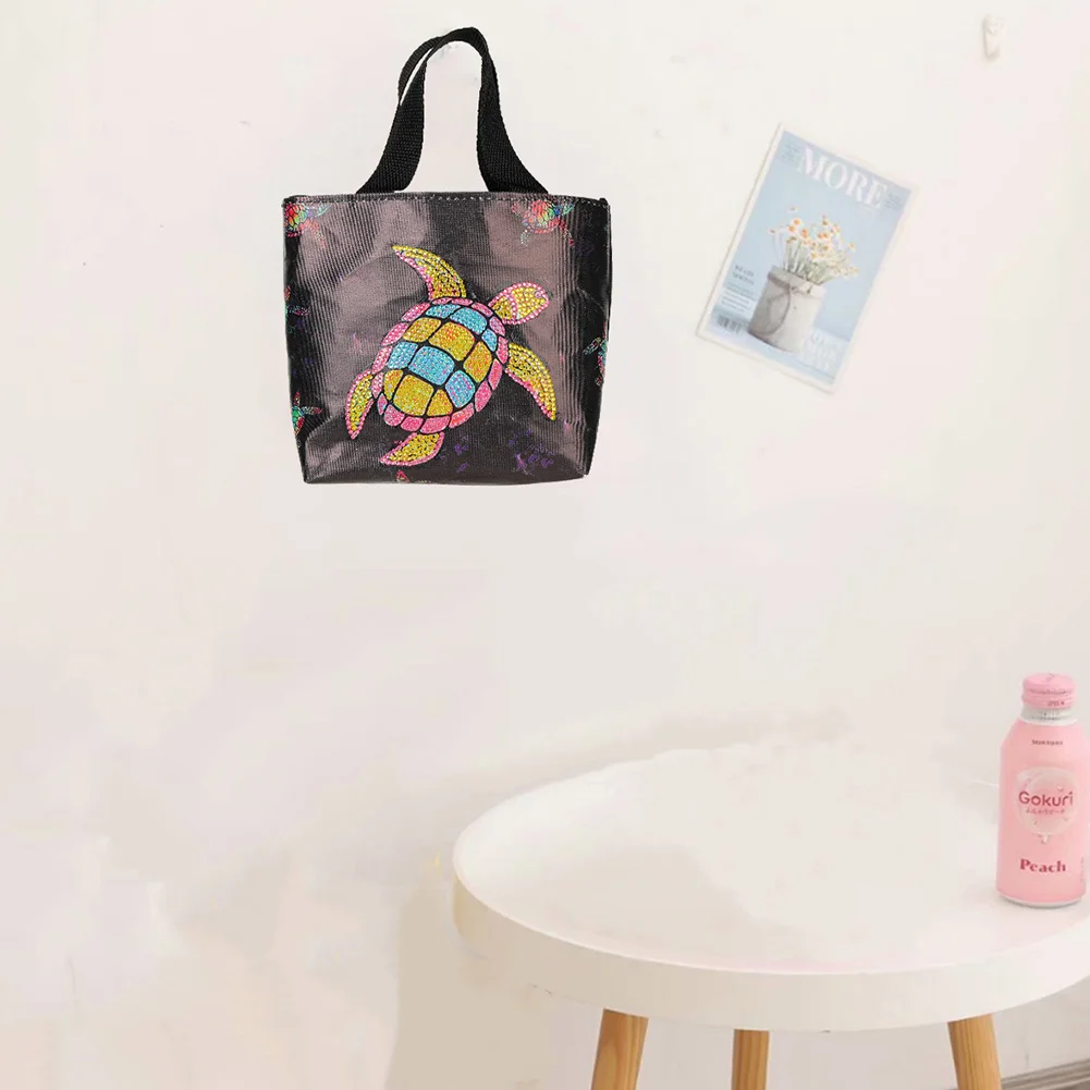 5D Diamond Painting Handbag DIY Canvas Turtle Storage Bag Tote