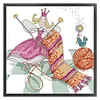 【Limited Stock Sale】Knitting Scarves-14CT Stamped Cross Stitch 22*22cm/8.66*8.66in tapestrymarket