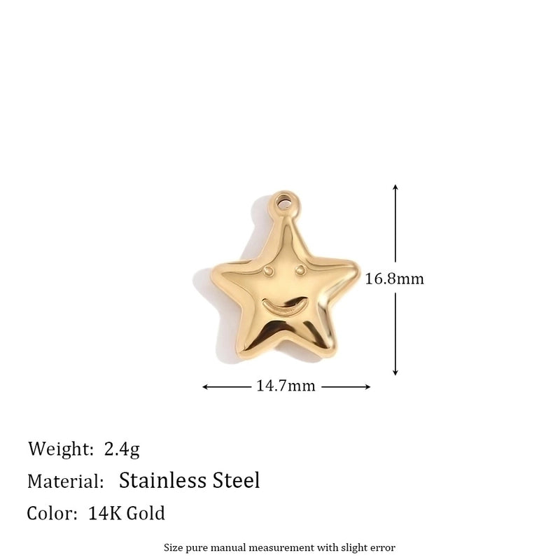 1 Piece 304 Stainless Steel 14K Gold Plated Geometric Jewelry Accessories Pendant