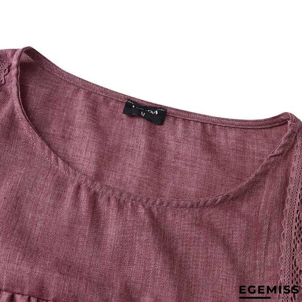 Plus Size White Cotton Tunic Beach Thin Bell Sleeve Casual Loose Oversized Blouse Tops | EGEMISS