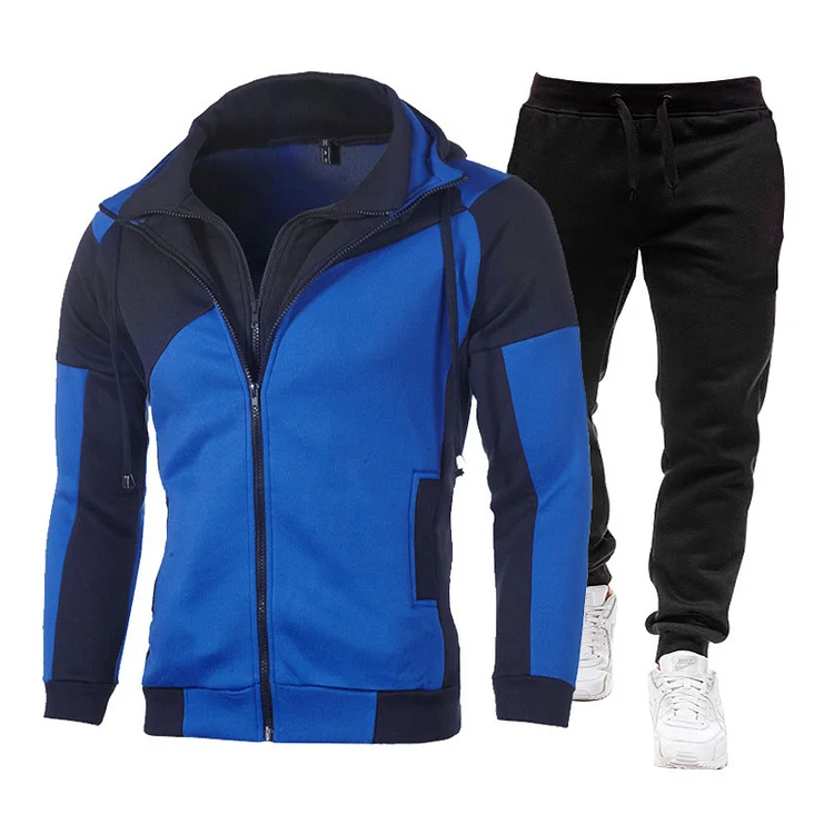 PASUXI Men's Casual Tracksuit Long Sleeve Sweatsuit Athletic Set Full Zip Running Jogging Sports Jacket and Pants huanwei