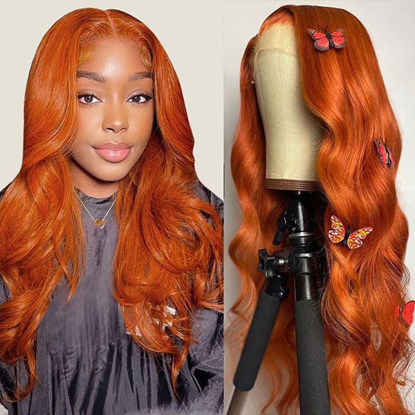 Anihja Ra'zheem Recommend Junoda Cinnamon Orange Ginger Colored Body Wave Lace Front Wig Human Hair Beauty Must Haves