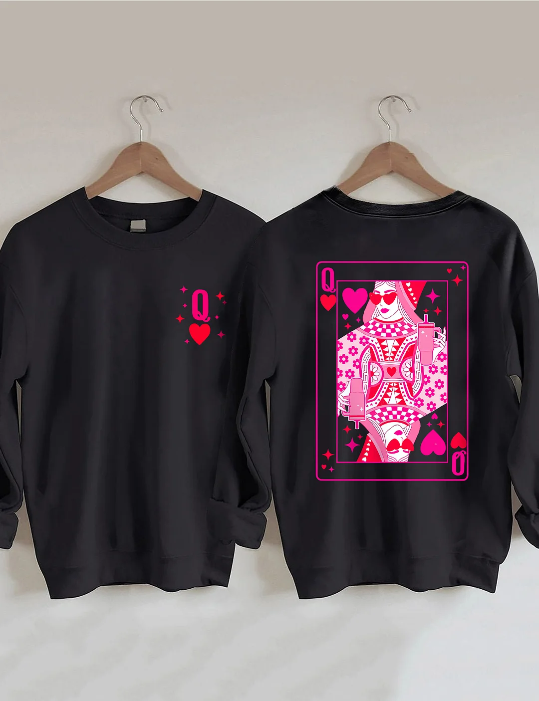  Queen Of Hearts Valentine's Day Sweatshirt 