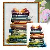 (Stamped/Counted) Stack Of Books-11CT Cross Stitch 60*70cm/23.62*27.56in(Big Size)