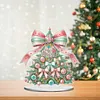 (US Local)Christmas Tree Print DIY Diamond Painting Tabletop Ornaments Decorations