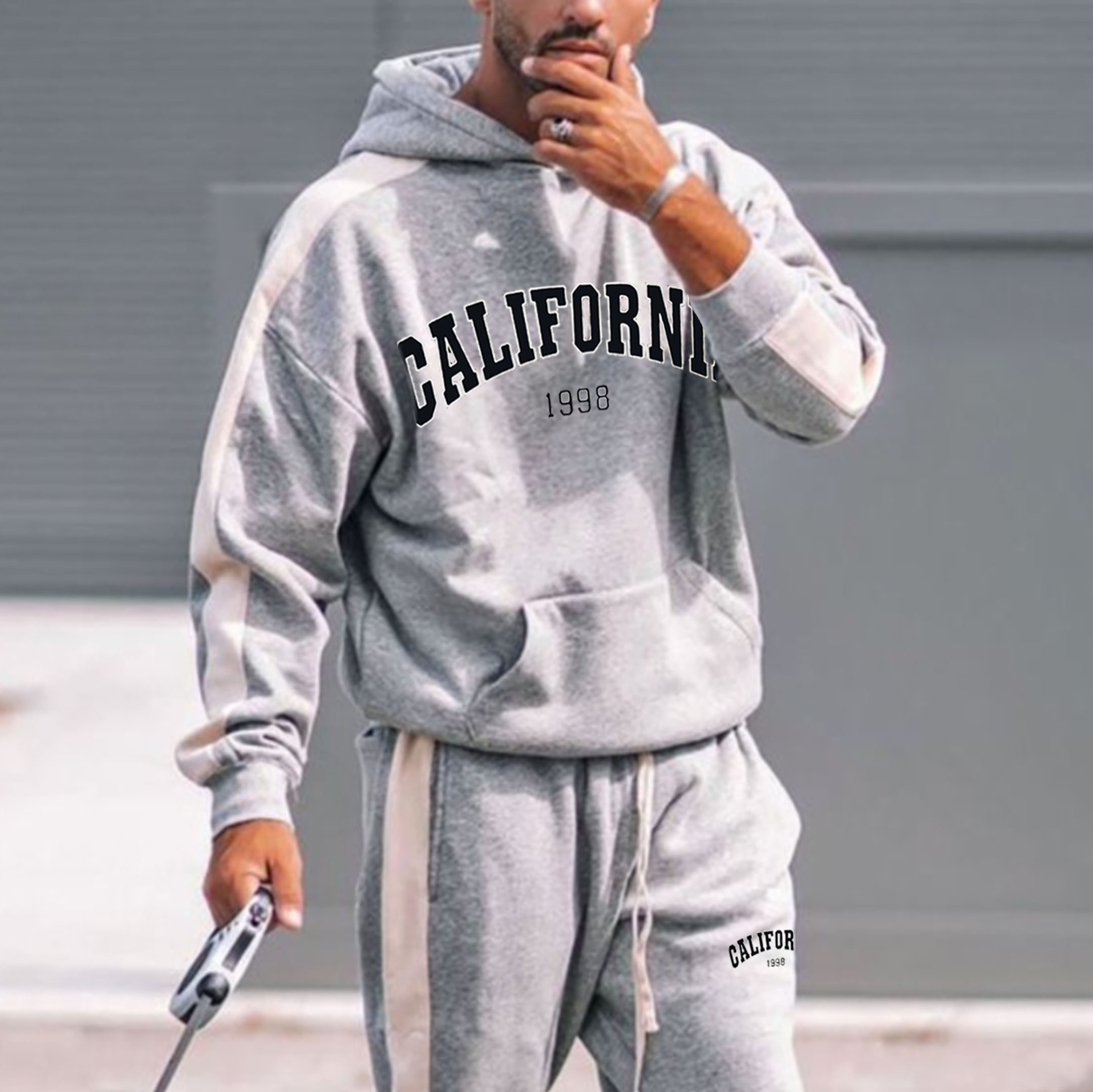 Retro Men's California Hoodie / [blueesa] /