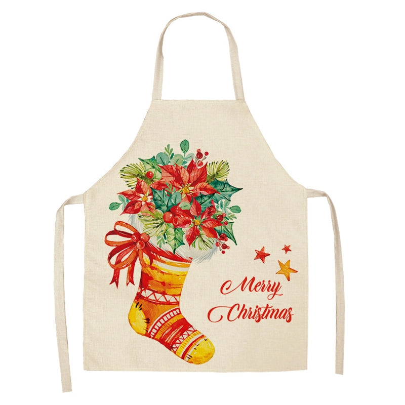 Christmas Cute Cartoon Polyester Apron 1 Piece