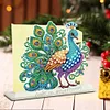 Acrylic Peacock 5D DIY Diamond Art Paper Towel Storage Rack Decor for Home Decor