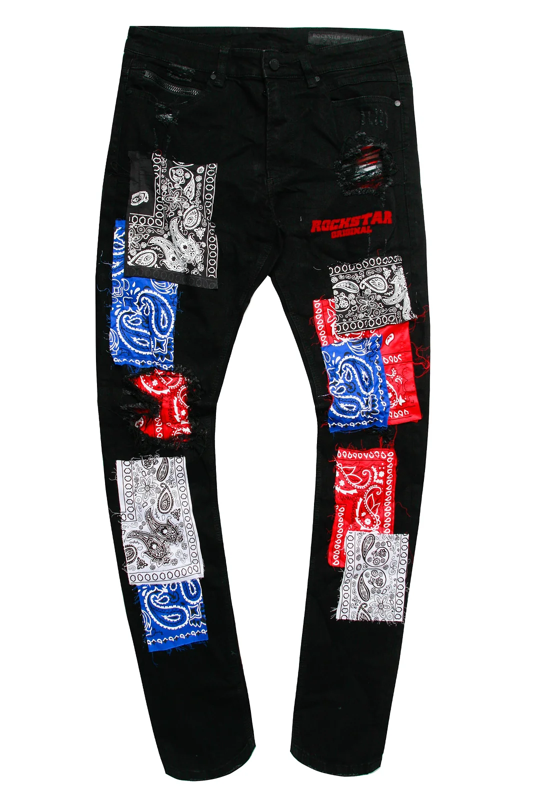 Black Duncan Bandana Patchwork Jean