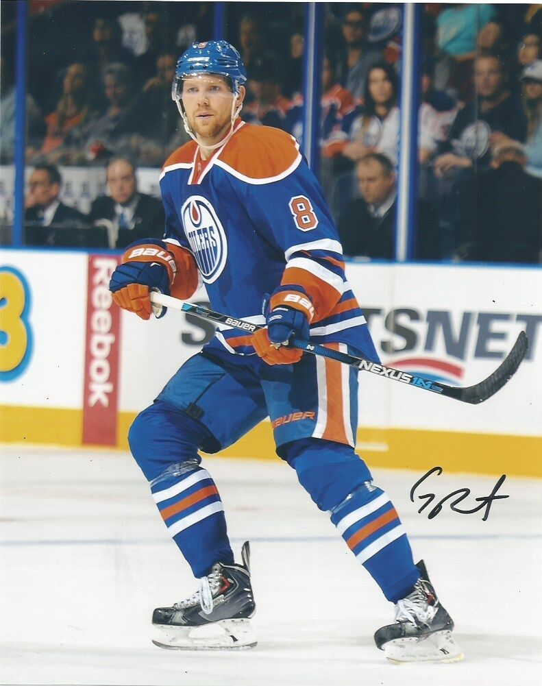 Edmonton Oilers Griffin Reinhart Autographed Signed 8x10 NHL Photo Poster painting COA B