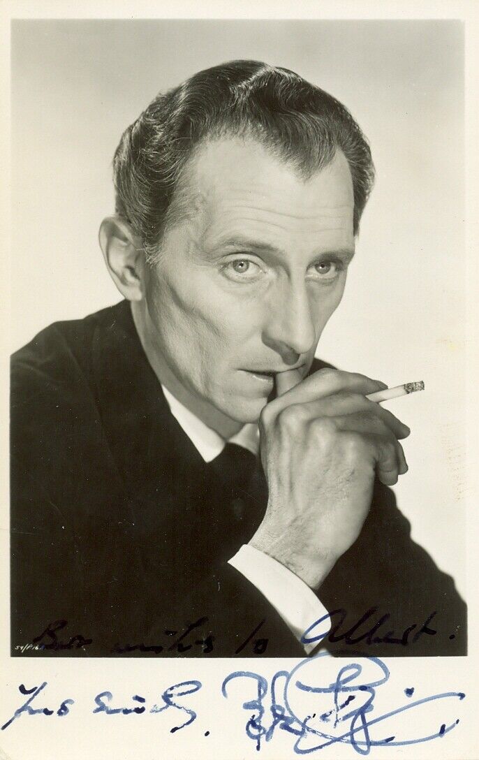 PETER CUSHING Signed Photo Poster paintinggraph - Horror Film Star Actor - preprint