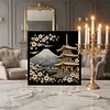 (30x30cm)DIY Landmark Pearl Painting Art With Inner Frame Handmade Pearl Material Art Kit Living Room Decor(Mount Fuji)