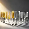 5Pcs Hex Shank Metal Grinding Drill Bits Reusable High Speed Steel Rotary Files Multi-Purpose High Speed Steel Multi-Material Carving Tool for Soft Metal Stone Carving