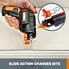 Worx Electric Screwdriver, Rechargeable Cordless Electric Screwdriver Set with 6 Bits, Screw Holder, Charger