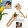 (US Only)6pcs Cartoon Animal Pattern 2D/Flat DIY Diamond Painting Ruler Bookmark Set