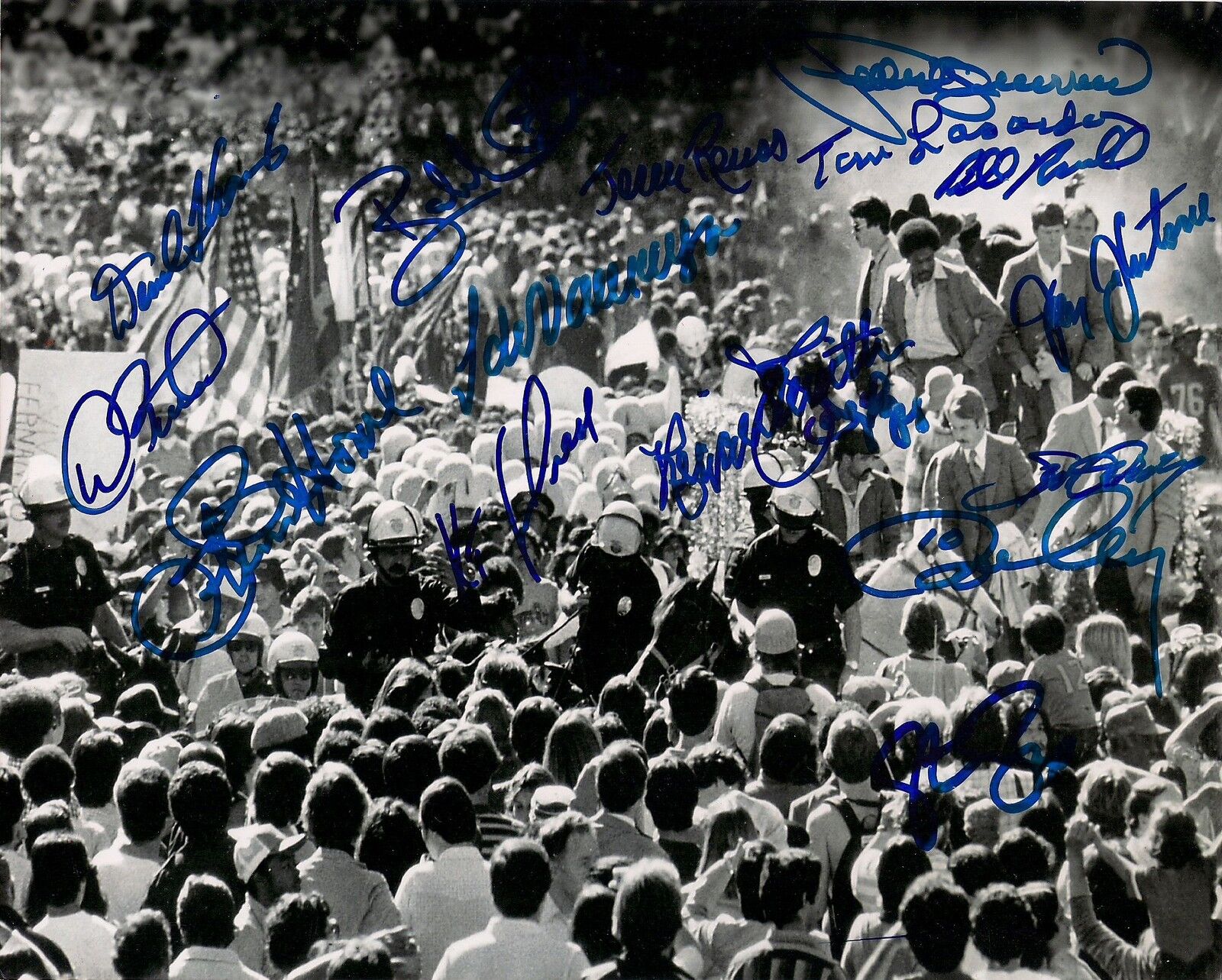 1981 Dodgers 16x Signed 8x10 Photo Poster painting PSA/DNA LOA Tommy Lasorda Steve Howe Ron Cey