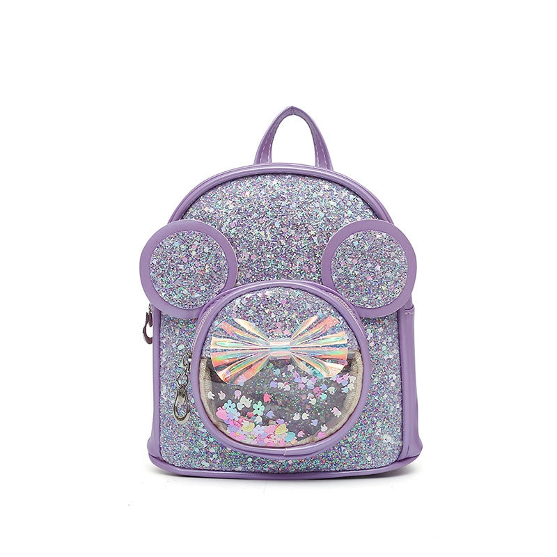 New Sequins Children’s Bag Cute Cartoon Princess Backpack Women’s Fashion Casual Stylish Kindergarten Back