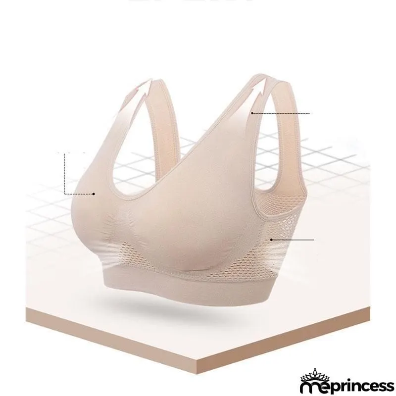 Fashion Hollowed-Out Breathing-Hole Sports Bra