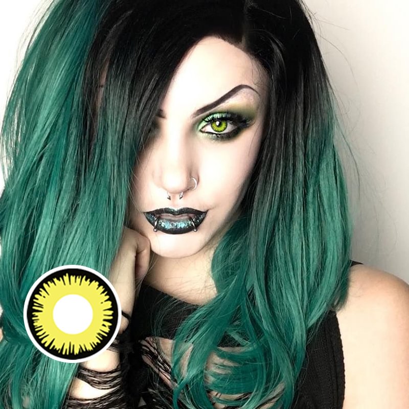 Solar Eclipse Yellow Contact Lenses 14.5mm