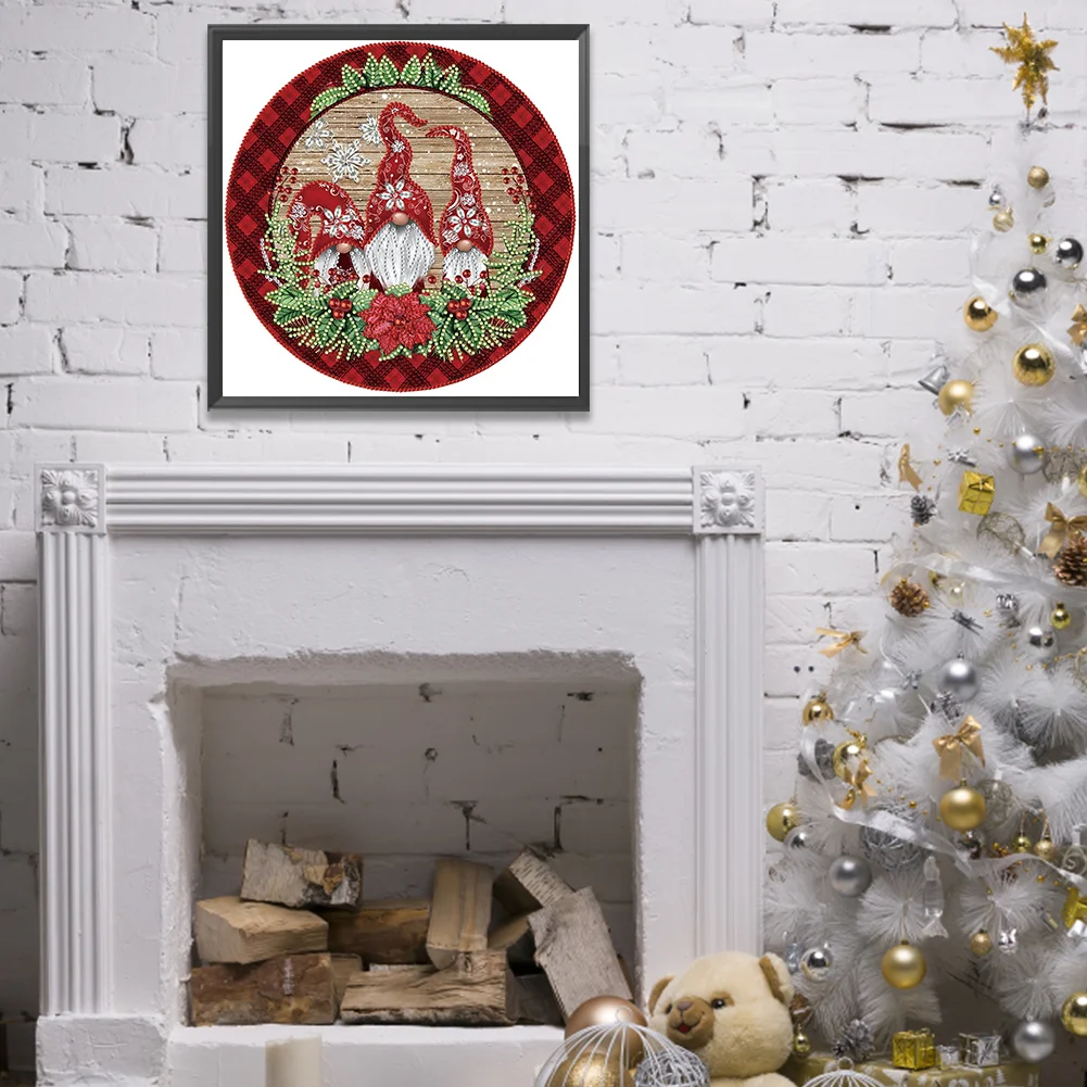 Diamond Painting - Partial Special Shaped Drill - Gnome(Canvas|30*30cm)