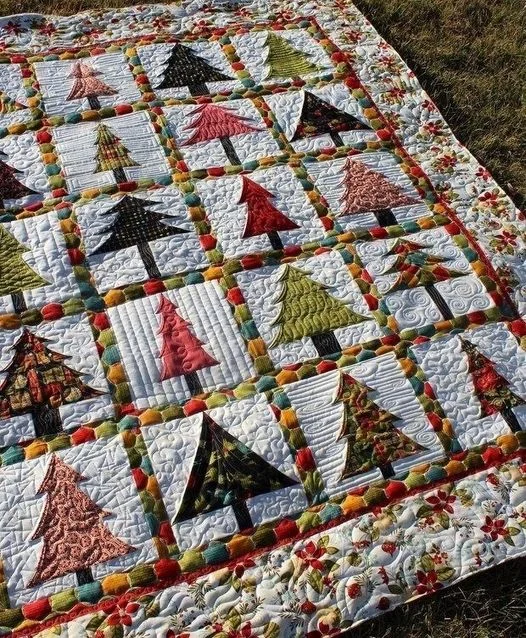 🔥kukelife🔥Christmas Tree CLA2110150Q Art Quilt
