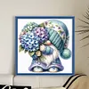 Hydrangea Gnome-11CT Stamped Cross Stitch 45*45cm/17.72*17.72in