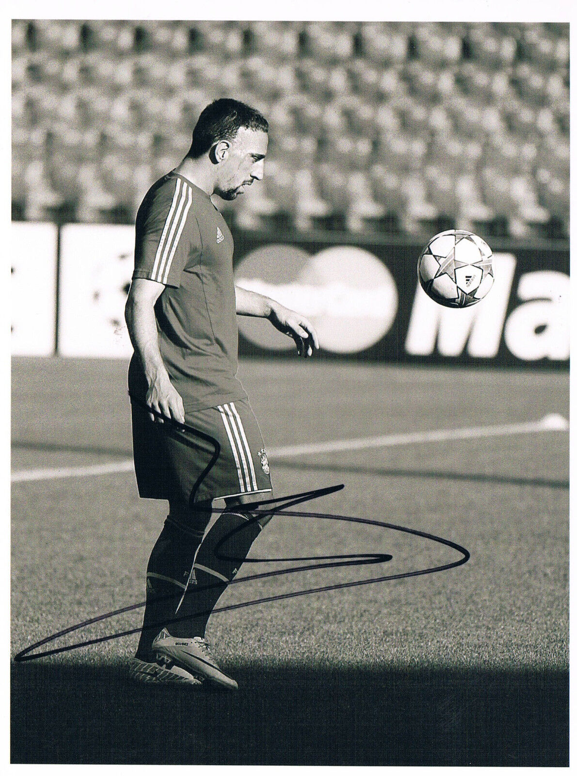 Franck Ribéry 1983- genuine autograph IN PERSON signed 6x8